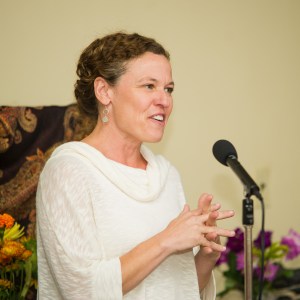 Ellen Middaugh steps up to the Spokespeople microphone for the first time!